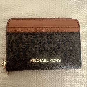 Michael Kors Brown and Black Card Holder